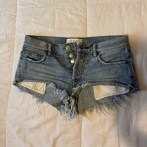 Free People “We the Free” collection denim shorts size 24